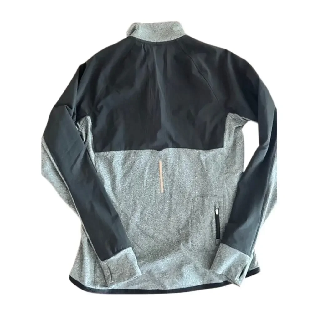 Nike Dri-FIT Running Half Zip Pullover Gray Black Reflective Men’s M